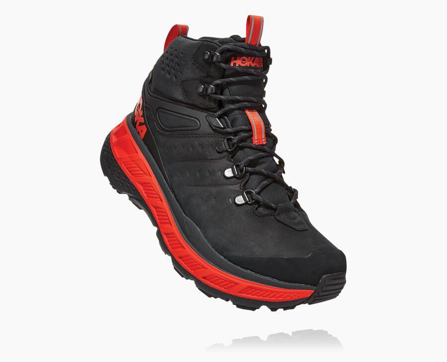 Pánske Turistická Obuv Hoka Slovensko - Stinson Mid Gore-Tex - Čierne 86097-VTKW